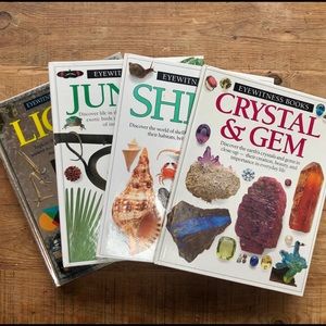 Books, Eyewitness Series, Set/4 Hardcover, Science